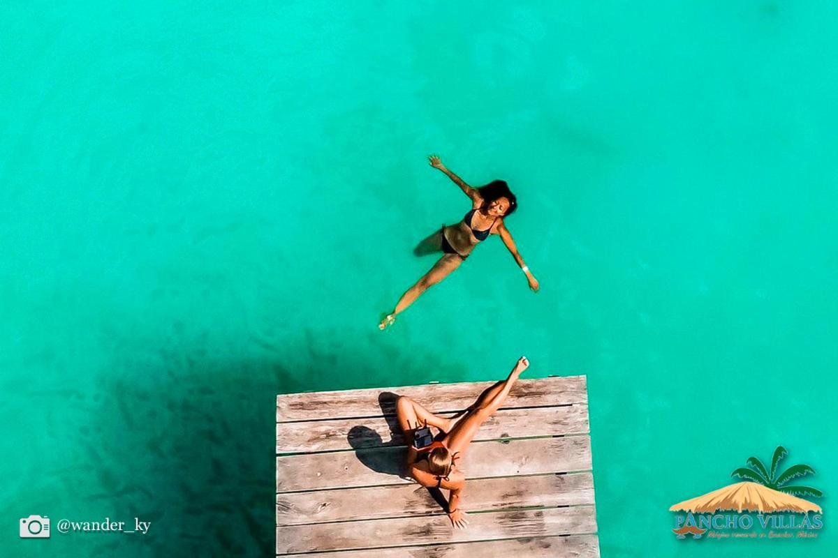 Hotel Pancho Villas Bacalar - Free Bikes And Paddles エクステリア 写真