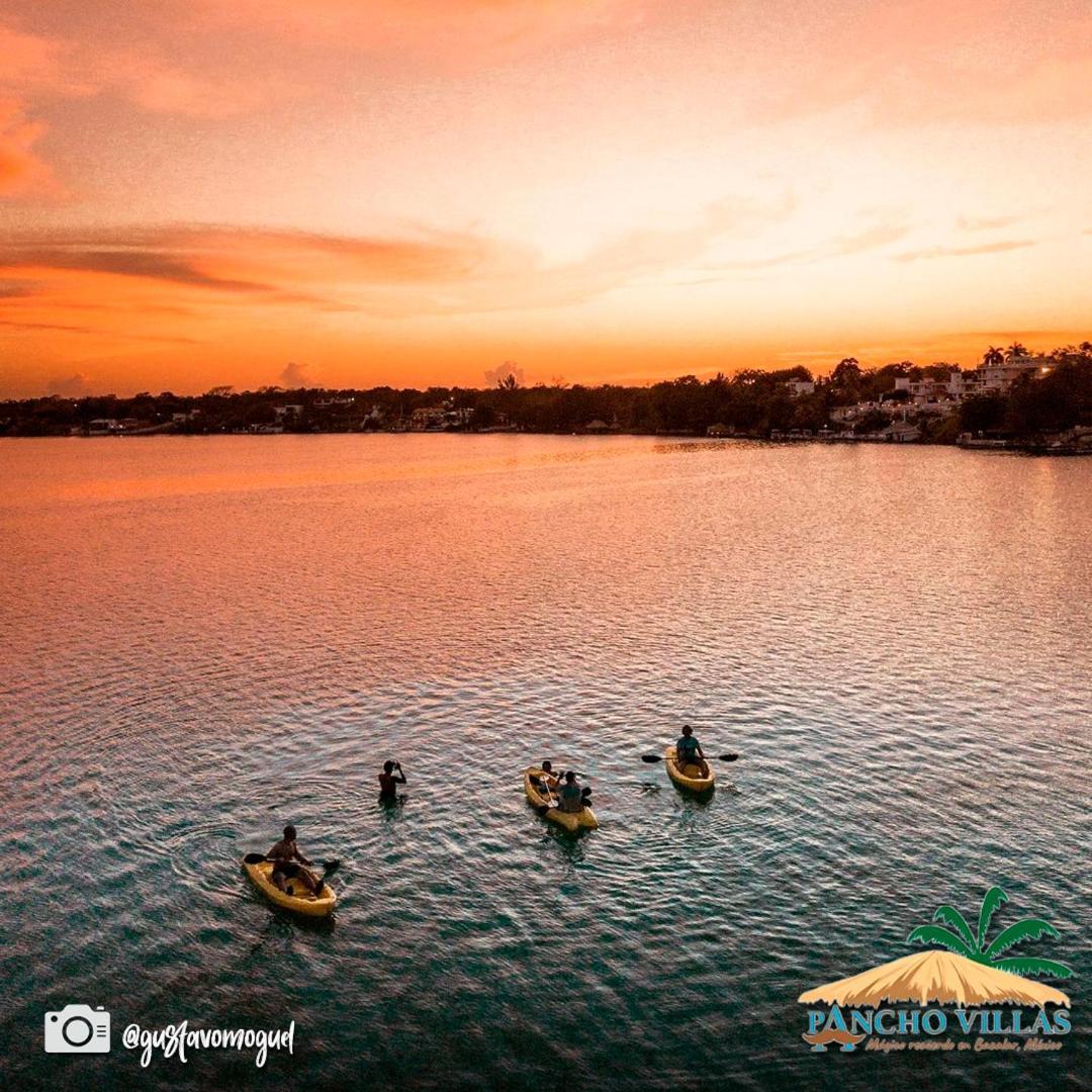 Hotel Pancho Villas Bacalar - Free Bikes And Paddles エクステリア 写真